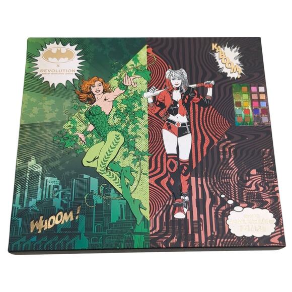 Revolution X DC GOTHAM CITY COMIC Eyeshadow Palette Harley Quinn Poison Ivy - Picture 3 of 8